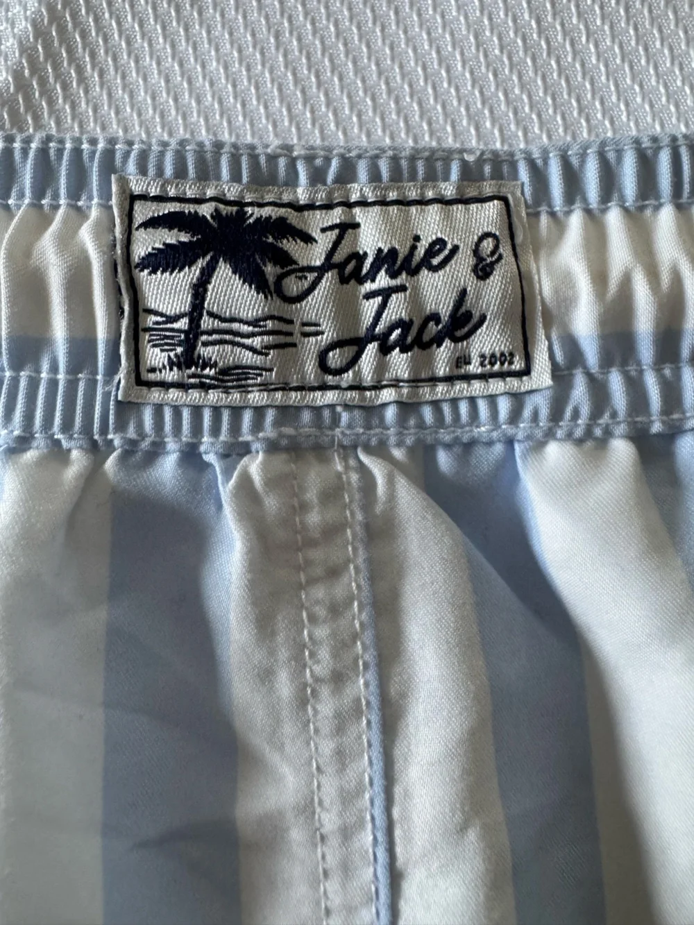 EUC Janie and Jack swim trunks.